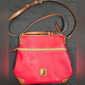 Dooney & Bourke Red Leather Crossbody Bag